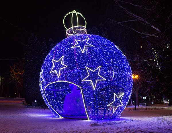 Новогодний декор в Айхале